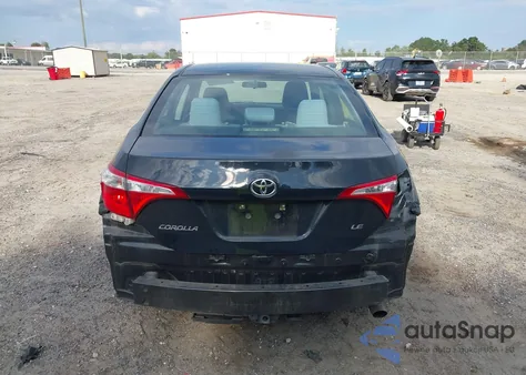 2016 Toyota Corolla Le from USA, damaged, VIN 2T1BURHE0GC593537
